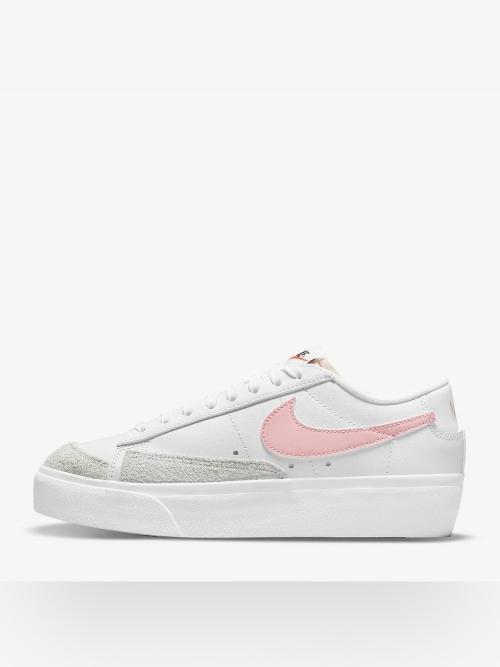 Nike Women's Blazer Low Platform Sneakers White/Pink Glaze